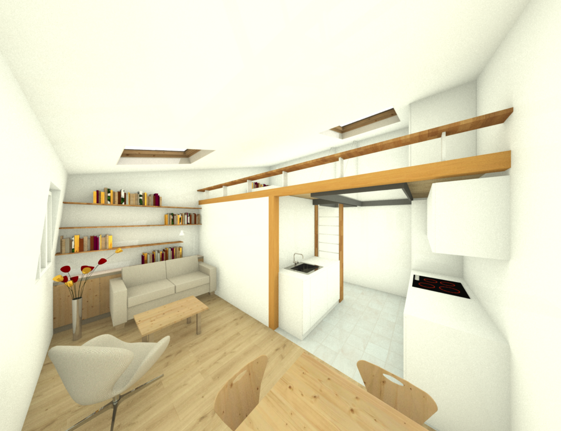 photo Rénovation complète d'un studio de 25m2 Berger Potit Architecture