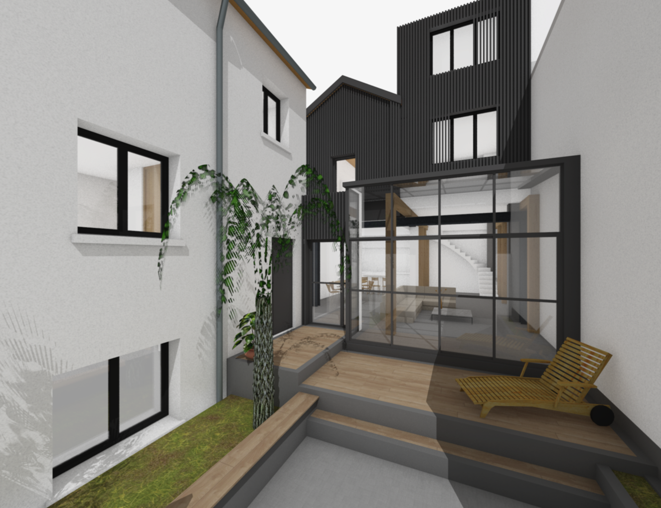 photo Extension d'une maison de 148m2 Berger Potit Architecture