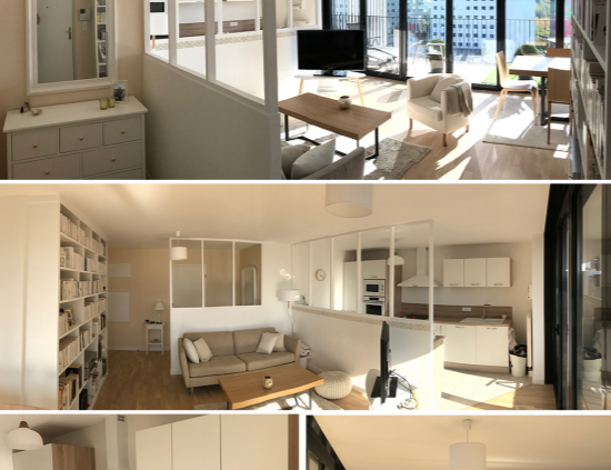 photo Rénovation partielle d'un appartement à la Défense Hadrien Leroy - Architecte hemea