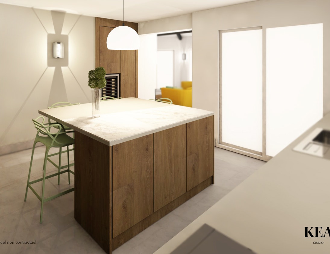 photo Le Privas : Rénovation complète d'un appartement de 120m2 Kea-studio