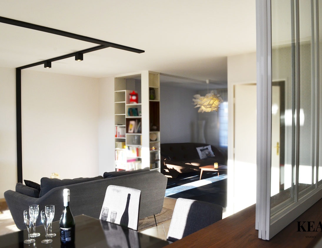 photo Le Marcel : Rénovation complète d'un appartement de 50 m2 Kea-studio