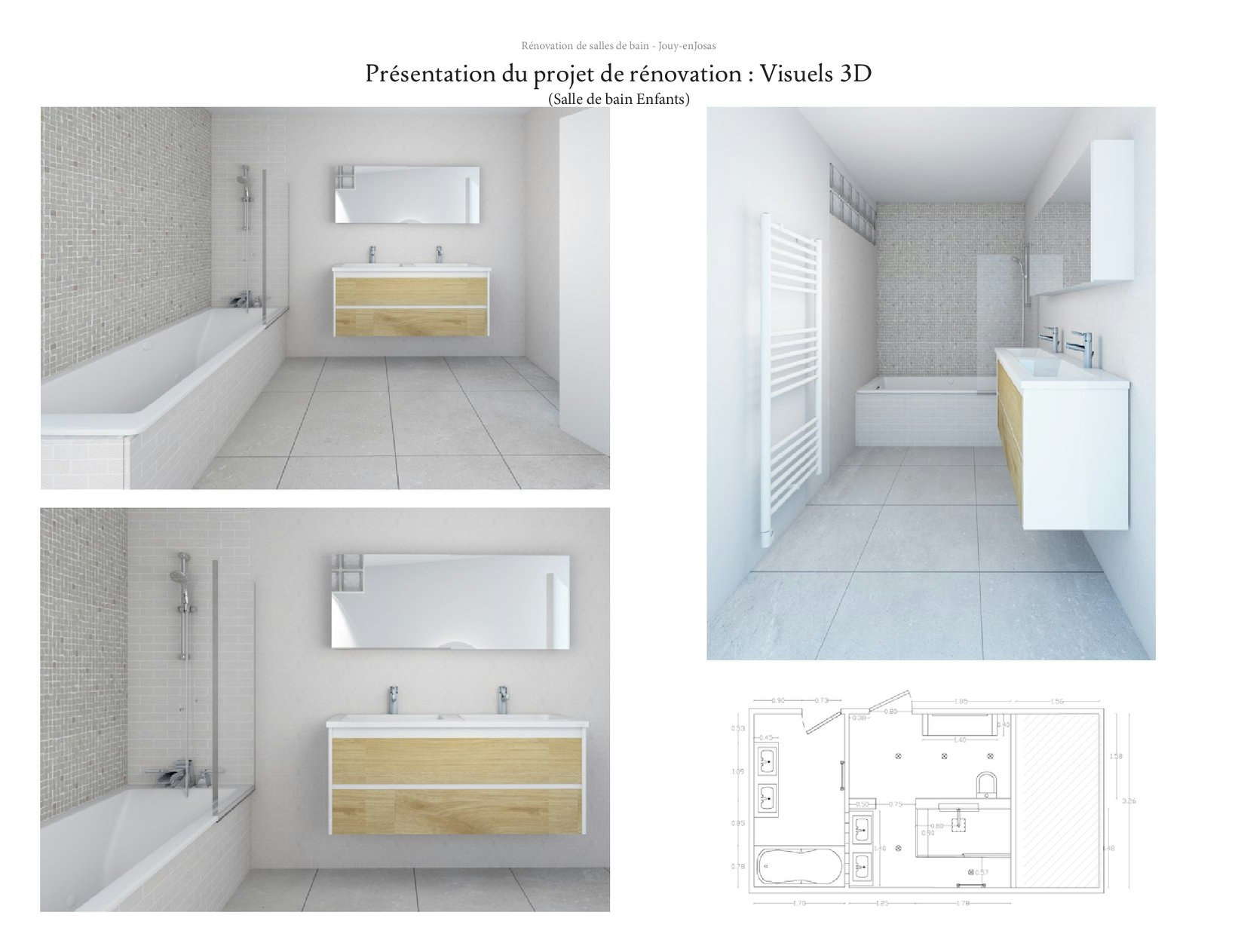 photo Avant/Après d'une rénovation de salle de bain sur mesure Leopold Consultant
