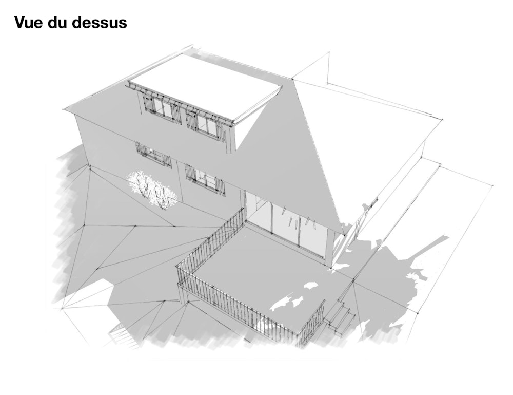 photo Esquisse I Extension Lyon Nicolas KINSKI, Architecte d'intérieur hemea
