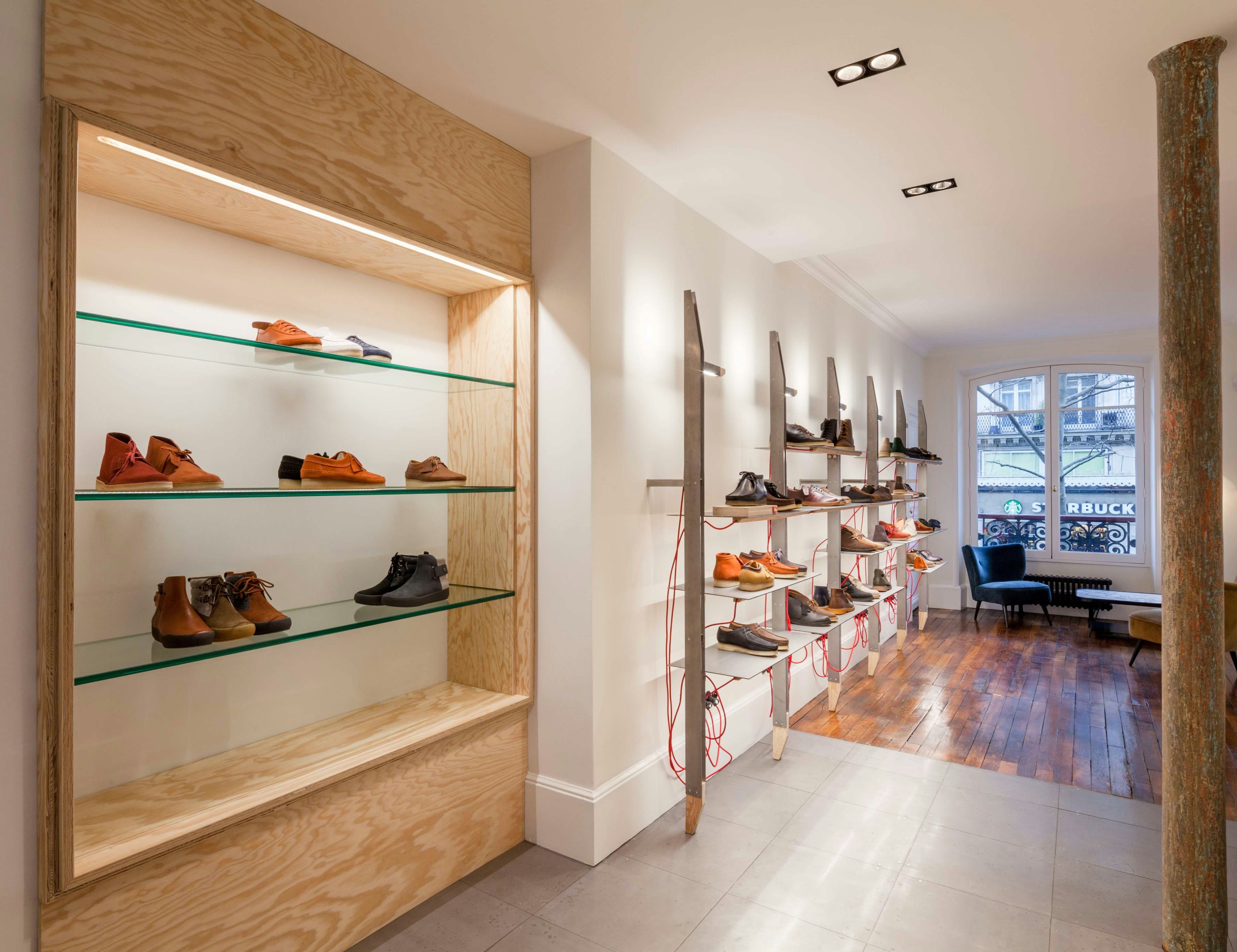 photo Showroom Clarks 60m2 Sebastien Carlier